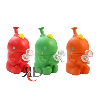 SILICONE WATER PIPE SMALL DINO WPS502 1CT